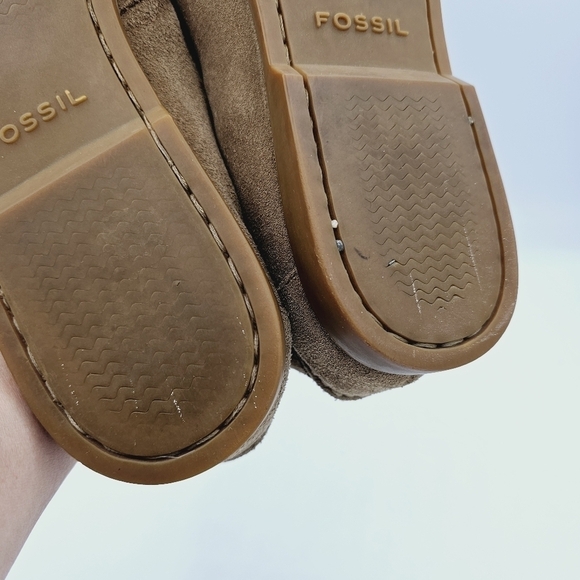 Fossil Men\'s Tan Suede Leather Lace Up Loafers, size 11 main image 8